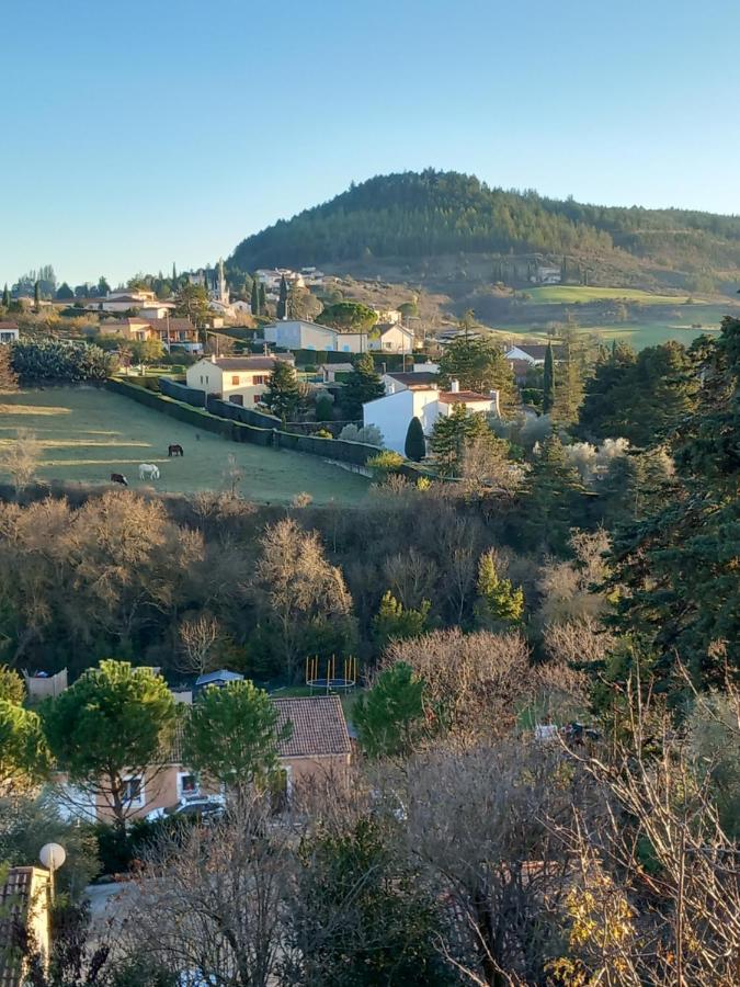 Gite La Chaumette Appartement Turquoise Villeneuve-de-Berg Exteriör bild